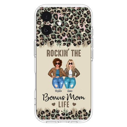 Custom Personalized Bonus Mom Phone Case - Gift Idea For Mother's Day - Rockin' The Bonus Mom Life - Case For iPhone & Samsung
