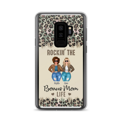 Custom Personalized Bonus Mom Phone Case - Gift Idea For Mother's Day - Rockin' The Bonus Mom Life - Case For iPhone & Samsung