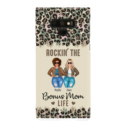 Custom Personalized Bonus Mom Phone Case - Gift Idea For Mother's Day - Rockin' The Bonus Mom Life - Case For iPhone & Samsung