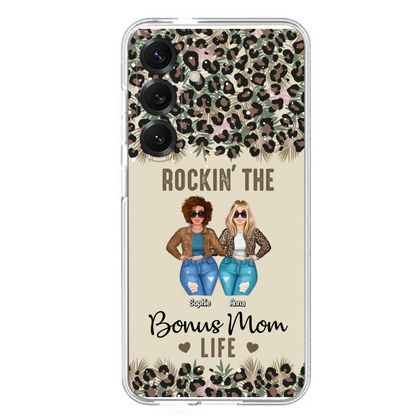 Custom Personalized Bonus Mom Phone Case - Gift Idea For Mother's Day - Rockin' The Bonus Mom Life - Case For iPhone & Samsung