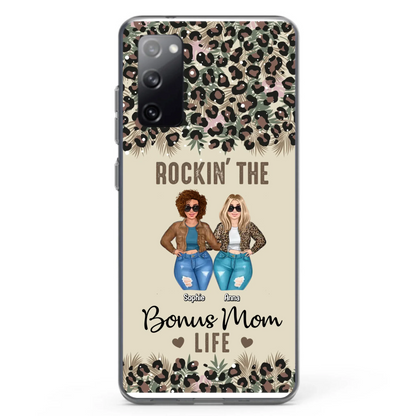 Custom Personalized Bonus Mom Phone Case - Gift Idea For Mother's Day - Rockin' The Bonus Mom Life - Case For iPhone & Samsung