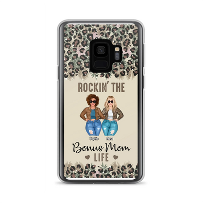 Custom Personalized Bonus Mom Phone Case - Gift Idea For Mother's Day - Rockin' The Bonus Mom Life - Case For iPhone & Samsung