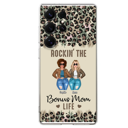 Custom Personalized Bonus Mom Phone Case - Gift Idea For Mother's Day - Rockin' The Bonus Mom Life - Case For iPhone & Samsung