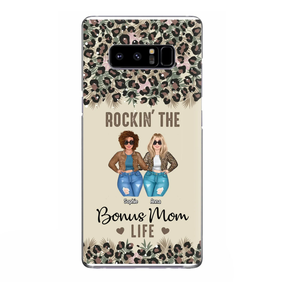 Custom Personalized Bonus Mom Phone Case - Gift Idea For Mother's Day - Rockin' The Bonus Mom Life - Case For iPhone & Samsung