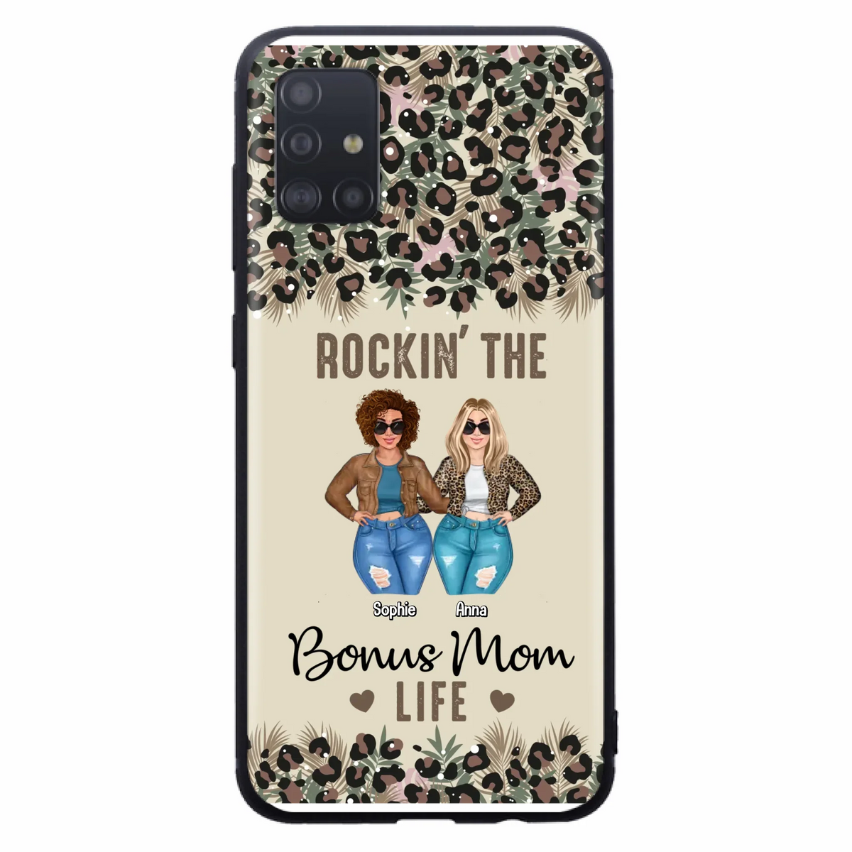 Custom Personalized Bonus Mom Phone Case - Gift Idea For Mother's Day - Rockin' The Bonus Mom Life - Case For iPhone & Samsung