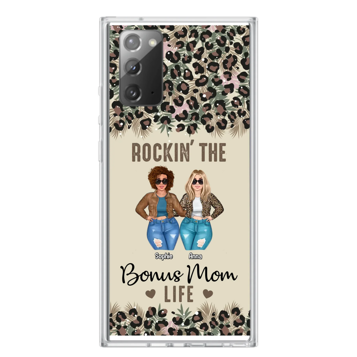 Custom Personalized Bonus Mom Phone Case - Gift Idea For Mother's Day - Rockin' The Bonus Mom Life - Case For iPhone & Samsung