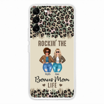 Custom Personalized Bonus Mom Phone Case - Gift Idea For Mother's Day - Rockin' The Bonus Mom Life - Case For iPhone & Samsung