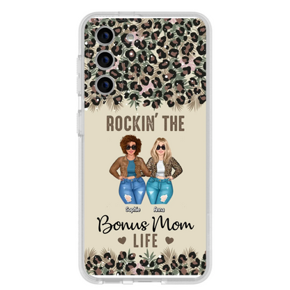 Custom Personalized Bonus Mom Phone Case - Gift Idea For Mother's Day - Rockin' The Bonus Mom Life - Case For iPhone & Samsung