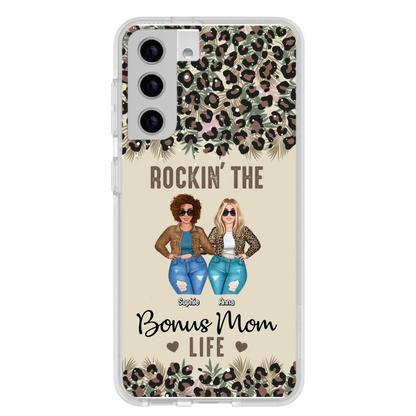 Custom Personalized Bonus Mom Phone Case - Gift Idea For Mother's Day - Rockin' The Bonus Mom Life - Case For iPhone & Samsung