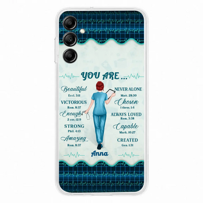 Custom Personalized Nurse Phone Case - Gift Idea For Nurse/ Birthday/ Friend - You Are Beautiful - Cases For iPhone/Samsung