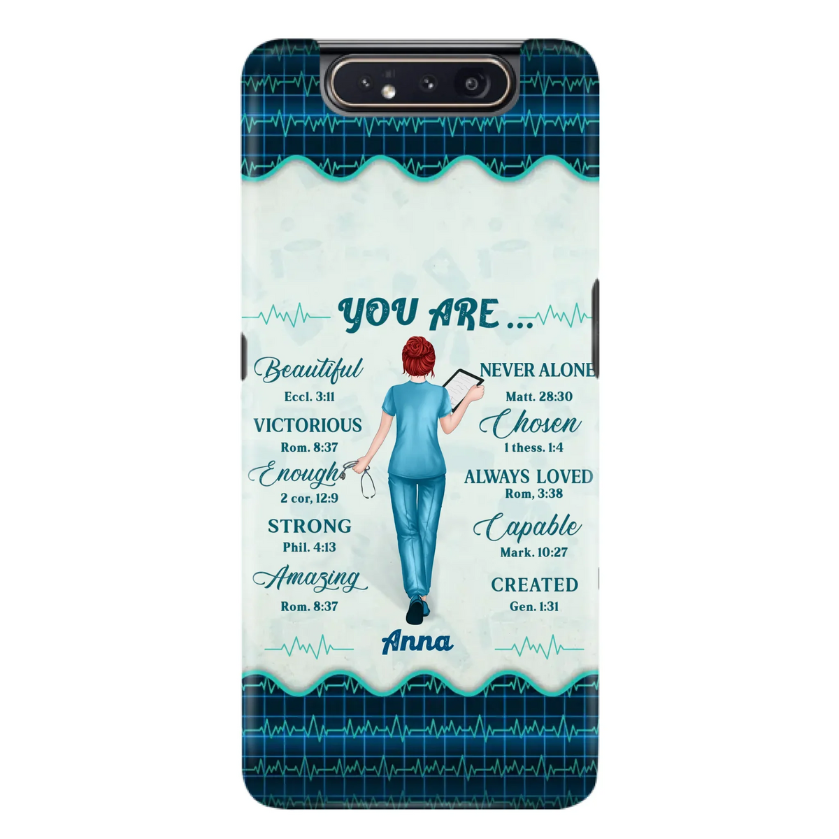 Custom Personalized Nurse Phone Case - Gift Idea For Nurse/ Birthday/ Friend - You Are Beautiful - Cases For iPhone/Samsung