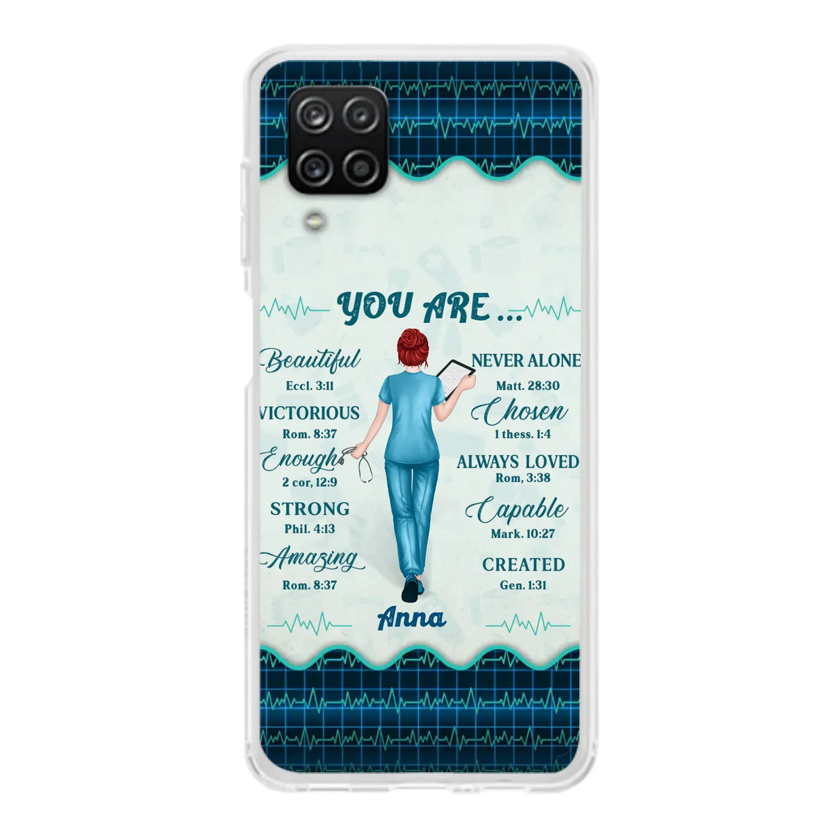 Custom Personalized Nurse Phone Case - Gift Idea For Nurse/ Birthday/ Friend - You Are Beautiful - Cases For iPhone/Samsung