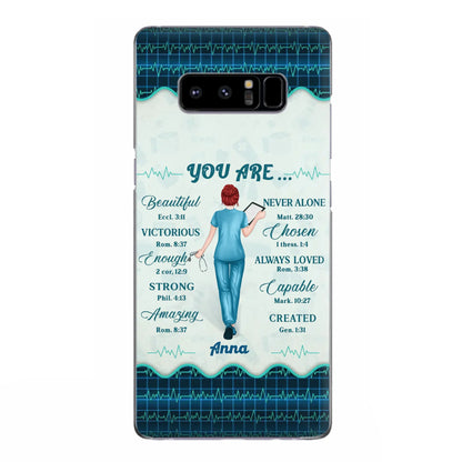 Custom Personalized Nurse Phone Case - Gift Idea For Nurse/ Birthday/ Friend - You Are Beautiful - Cases For iPhone/Samsung