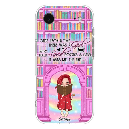 Custom Personalized Reading Girl Phone Case - Gift Idea For Books Lovers - It Was Me The End - Case For iPhone/Samsung