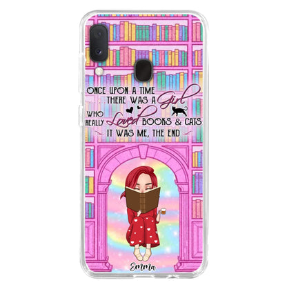 Custom Personalized Reading Girl Phone Case - Gift Idea For Books Lovers - It Was Me The End - Case For iPhone/Samsung
