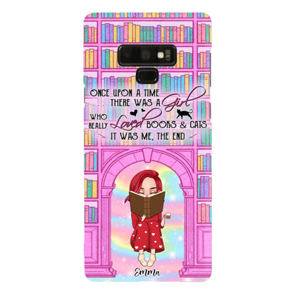Custom Personalized Reading Girl Phone Case - Gift Idea For Books Lovers - It Was Me The End - Case For iPhone/Samsung