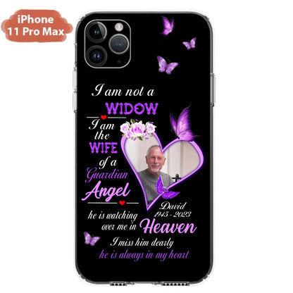 Custom Personalized Memorial Phone Case - Memorial Gift Idea For Family - Case For iPhone/Samsung - I Am Not A Widow