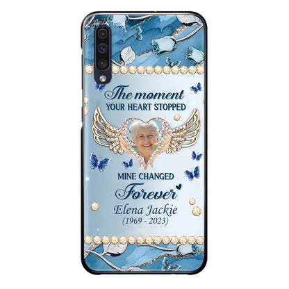 Personalized Memorial Phone Case - Memorial Gift Idea For Family - Case For iPhone/Samsung - The Moment Your Heart Stopped Mine Changed Forever