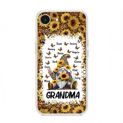 Personalized Sunflower Grandma Phone Case - Gift Idea For Grandma - Up to 12 Kids - Case For iPhone/Samsung