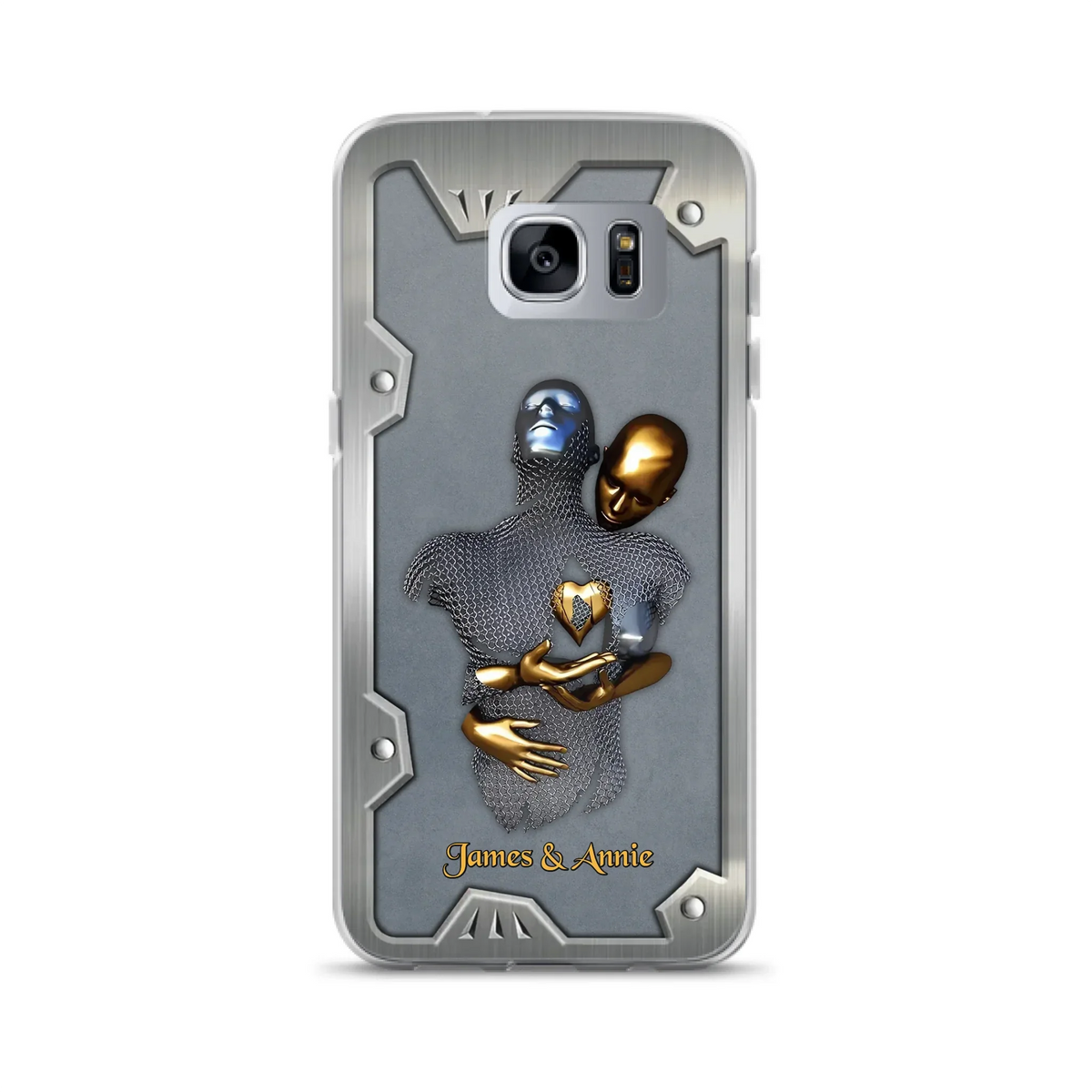 Custom Personalized Couple Phone Case - Gift Idea For Couple/ Valentines Day - Case For iPhone/ Samsung