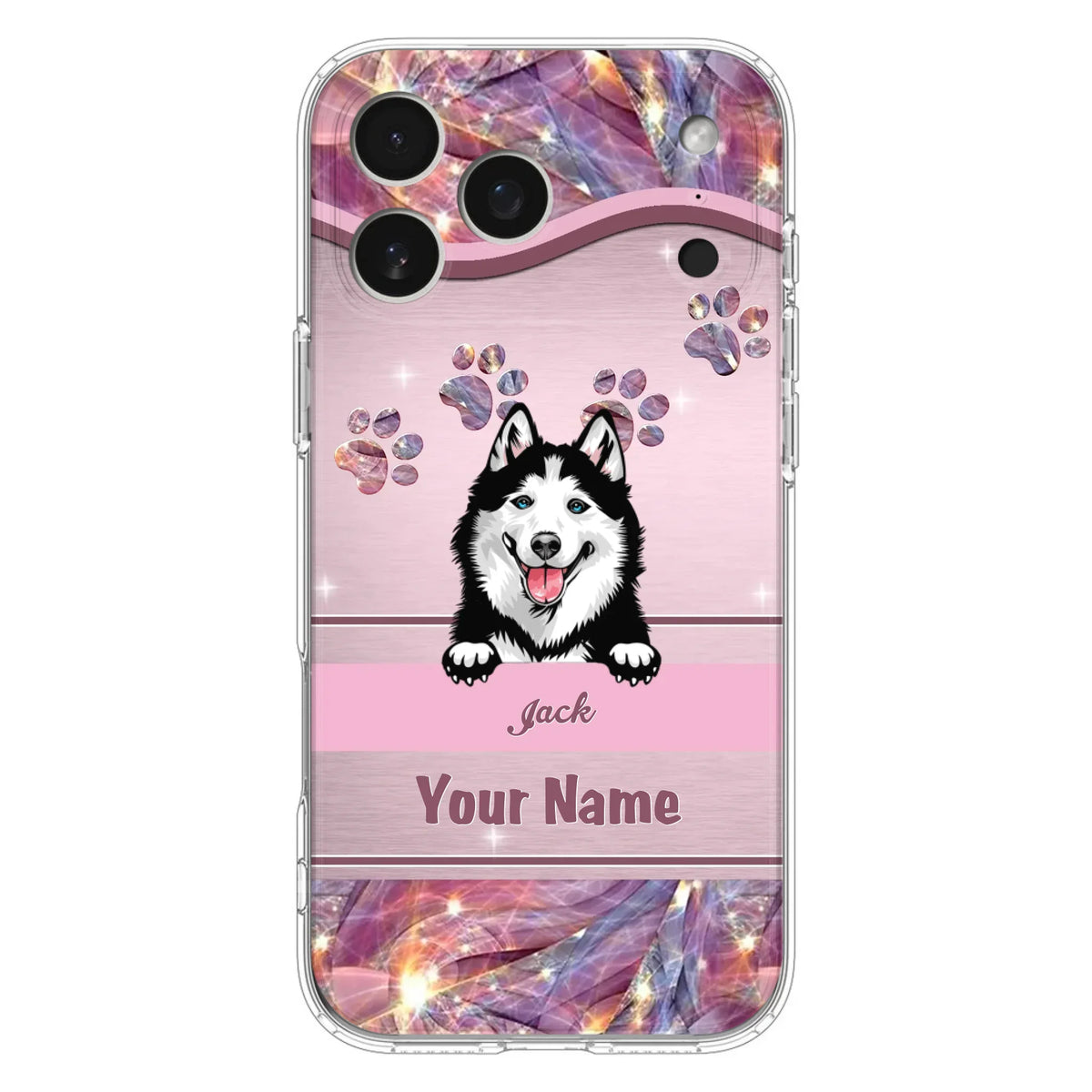 Custom Personalized Dog Phone Case For iPhone And Samsung - Gift Idea For Dog Lover - Up to 3 Dogs
