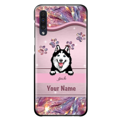 Custom Personalized Dog Phone Case For iPhone And Samsung - Gift Idea For Dog Lover - Up to 3 Dogs