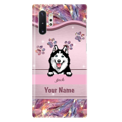 Custom Personalized Dog Phone Case For iPhone And Samsung - Gift Idea For Dog Lover - Up to 3 Dogs
