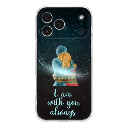 Custom Personalized Memorial Phone Case - Memorial Gift Idea For Family/Couple - Case For iPhone/Samsung - I Am With You Always
