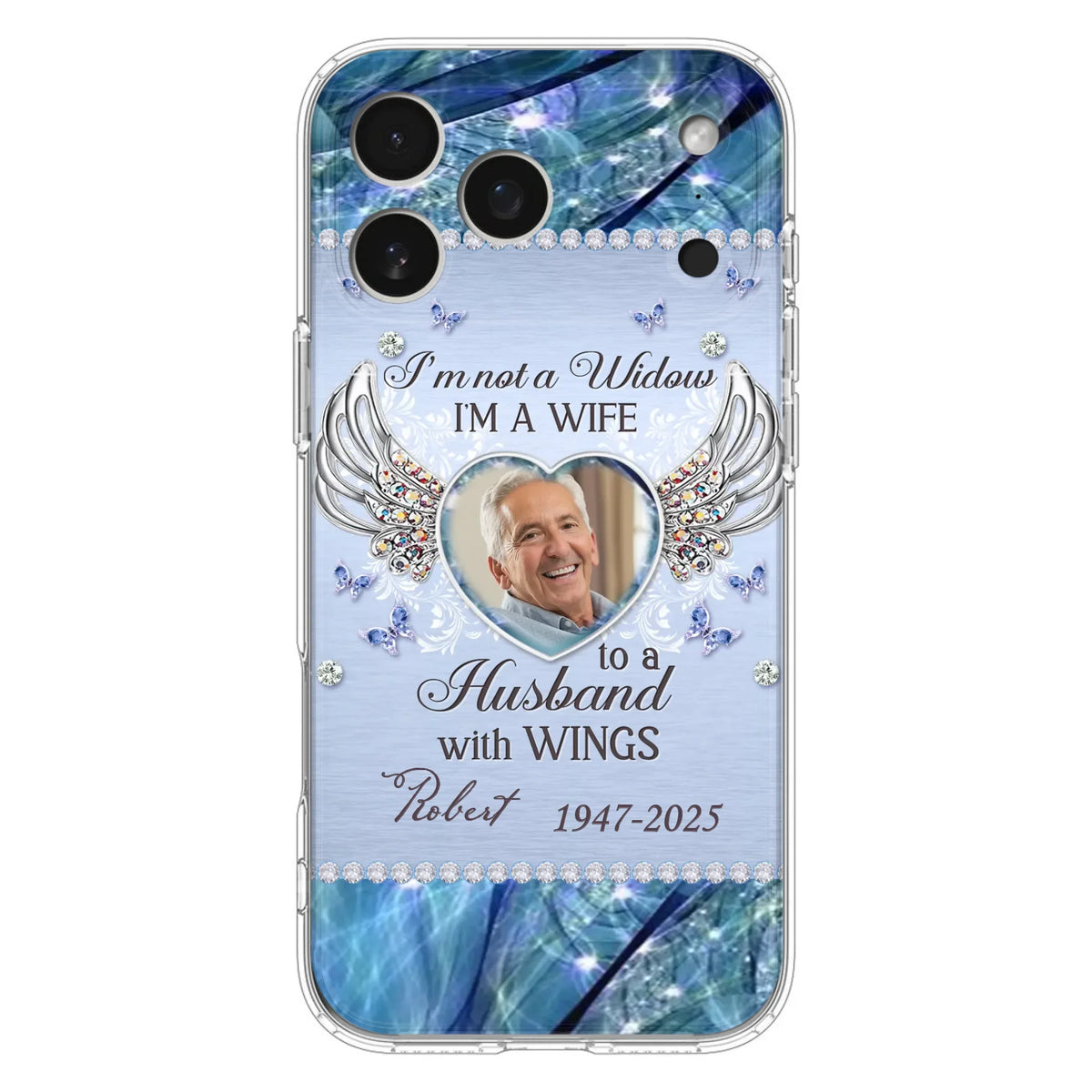 Custom Personalized Memorial Phone Case - Memorial Gift Idea For Family - Case For iPhone/Samsung - I'm Not A Widow