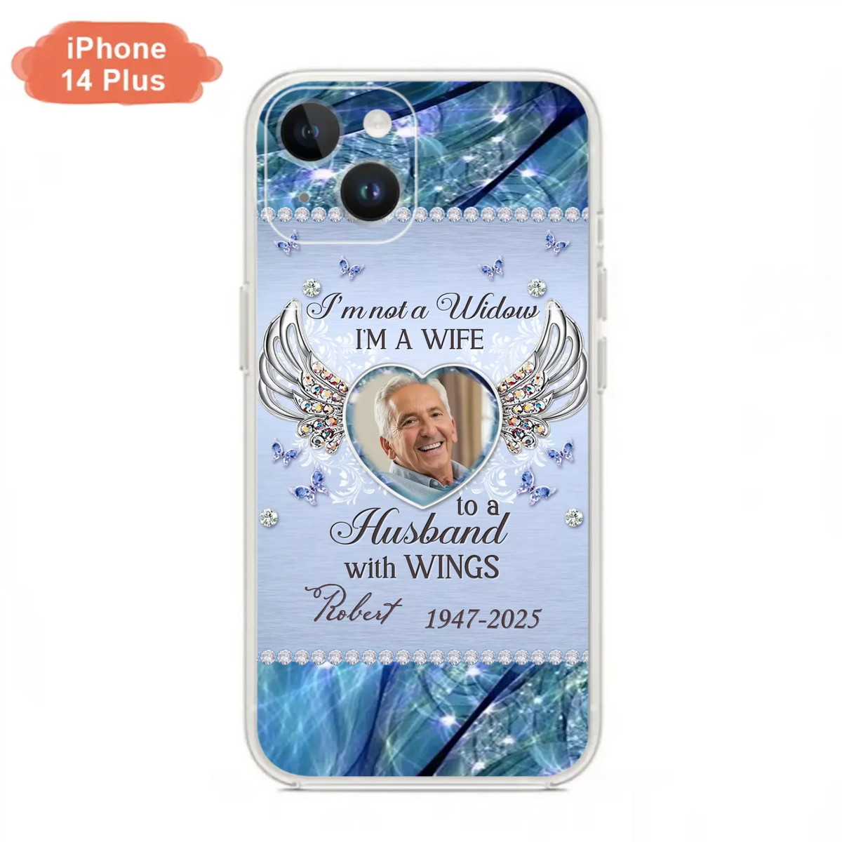 Custom Personalized Memorial Phone Case - Memorial Gift Idea For Family - Case For iPhone/Samsung - I'm Not A Widow