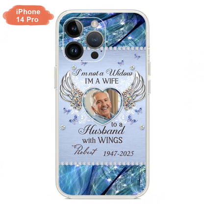 Custom Personalized Memorial Phone Case - Memorial Gift Idea For Family - Case For iPhone/Samsung - I'm Not A Widow