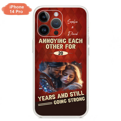 Personalized Couple Photo Phone Case - Gift Idea For Couple - Annoying Each Other For 20 Years And Still Going Strong - Case For iPhone/Samsung
