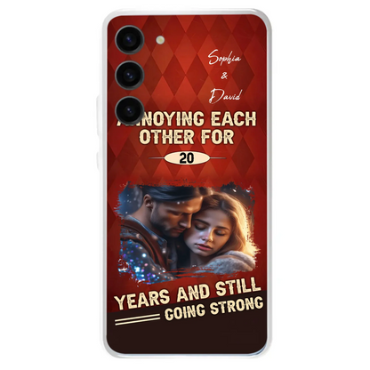 Personalized Couple Photo Phone Case - Gift Idea For Couple - Annoying Each Other For 20 Years And Still Going Strong - Case For iPhone/Samsung