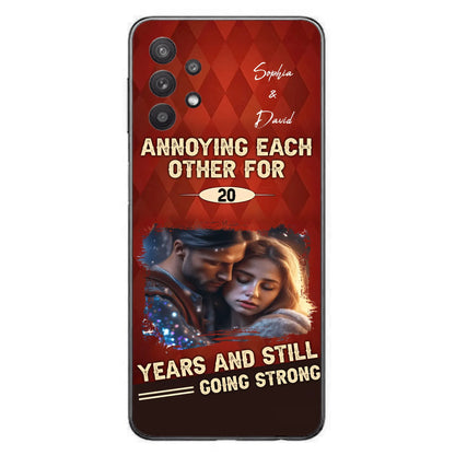Personalized Couple Photo Phone Case - Gift Idea For Couple - Annoying Each Other For 20 Years And Still Going Strong - Case For iPhone/Samsung