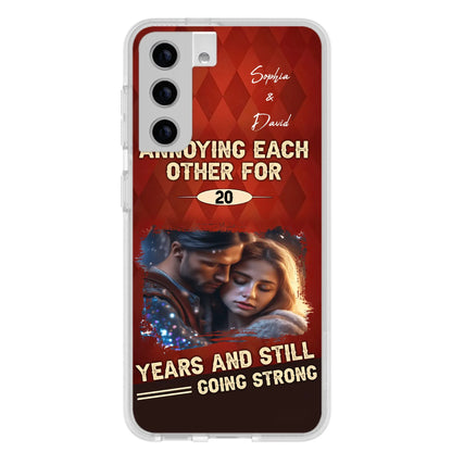 Personalized Couple Photo Phone Case - Gift Idea For Couple - Annoying Each Other For 20 Years And Still Going Strong - Case For iPhone/Samsung
