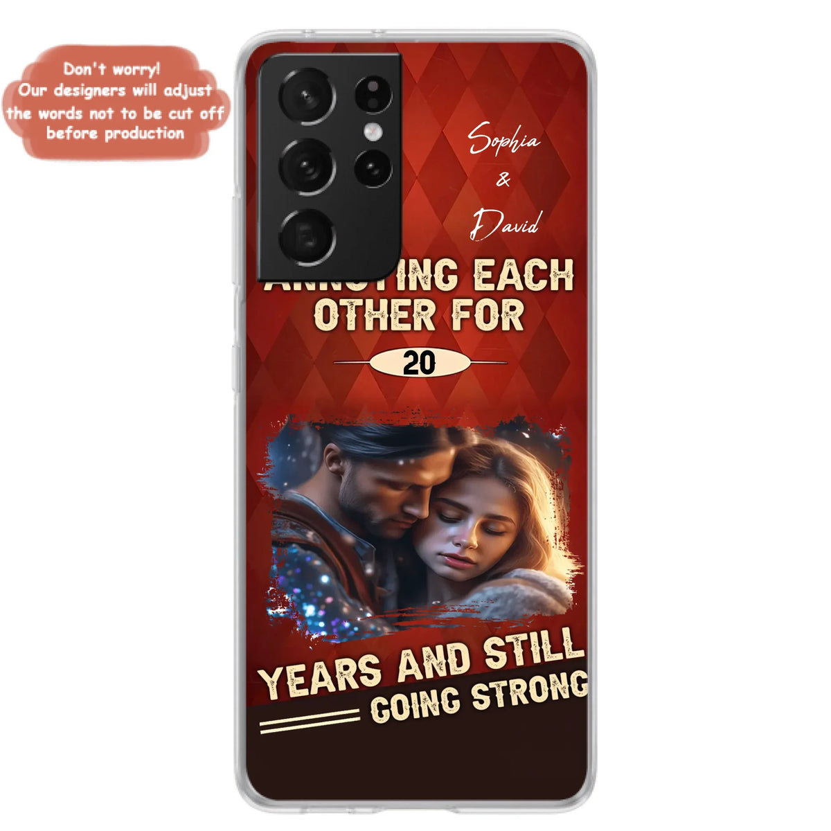 Personalized Couple Photo Phone Case - Gift Idea For Couple - Annoying Each Other For 20 Years And Still Going Strong - Case For iPhone/Samsung