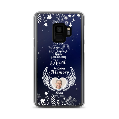 Personalized Memorial Phone Case - Memorial Gift Idea For Family - I Have You In My Heart - Case For iPhone/Samsung