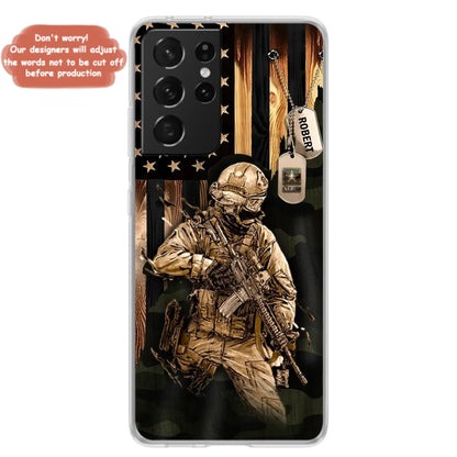 Custom Personalized Veteran iPhone/ Samsung Phone Case - Gift Idea For Veteran