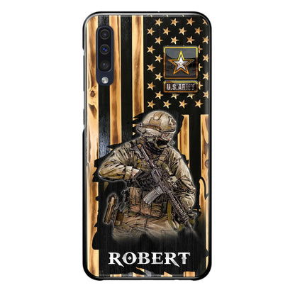 Custom Personalized Veteran US Flag Phone Case - Gift Idea For Veteran/ Soldier - Case For iPhone/ Samsung