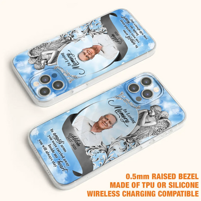 Custom Personalized Memorial Photo Phone Case - Memorial Gift Idea for Family - Inside My Heart You Will Always Stay - Case For iPhone/Samsung