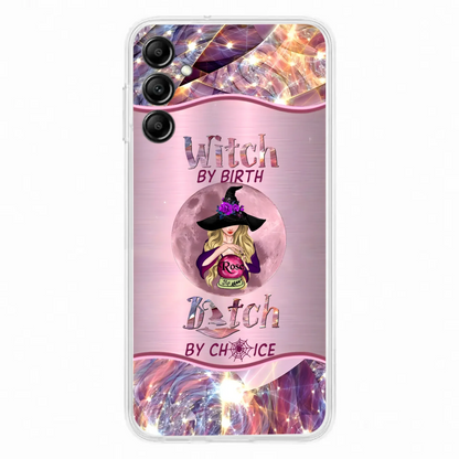 Personalized Witch Phone Case - Halloween Gift Idea For Witch Lovers - Case For iPhone/Samsung  - Witch By Birth Bitch By Choice