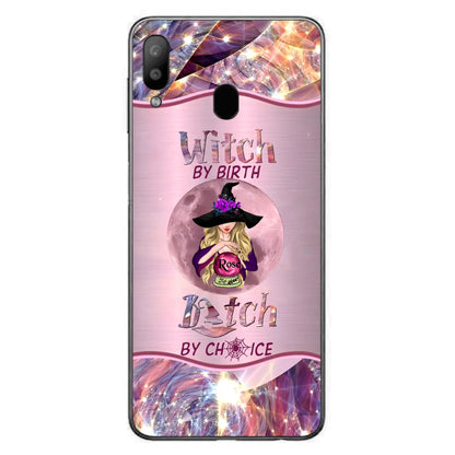 Personalized Witch Phone Case - Halloween Gift Idea For Witch Lovers - Case For iPhone/Samsung  - Witch By Birth Bitch By Choice