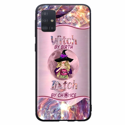 Personalized Witch Phone Case - Halloween Gift Idea For Witch Lovers - Case For iPhone/Samsung  - Witch By Birth Bitch By Choice