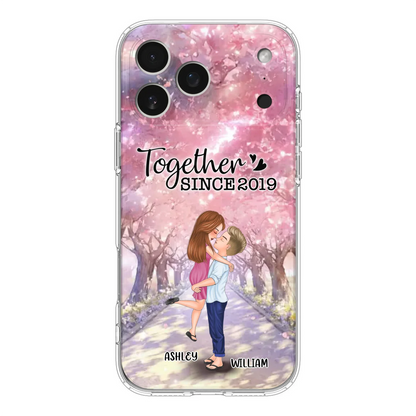 Personalized Couple Phone Case - Wedding/Anniversary Gift Idea for Couple - Together Since 2019 - Case For iPhone/Samsung
