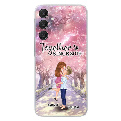 Personalized Couple Phone Case - Wedding/Anniversary Gift Idea for Couple - Together Since 2019 - Case For iPhone/Samsung