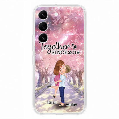 Personalized Couple Phone Case - Wedding/Anniversary Gift Idea for Couple - Together Since 2019 - Case For iPhone/Samsung