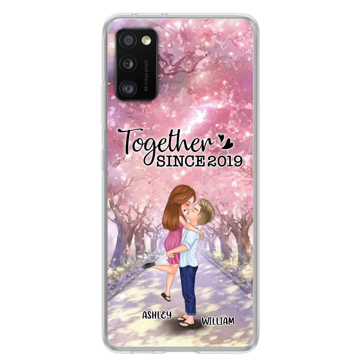 Personalized Couple Phone Case - Wedding/Anniversary Gift Idea for Couple - Together Since 2019 - Case For iPhone/Samsung