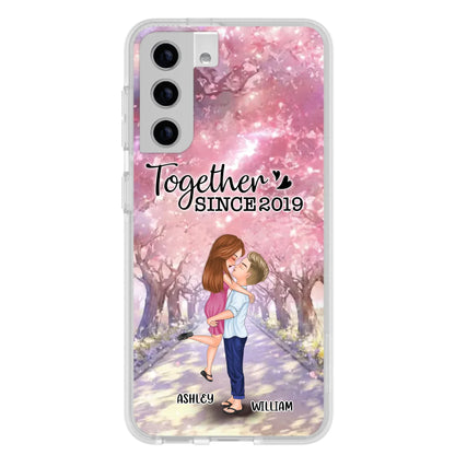 Personalized Couple Phone Case - Wedding/Anniversary Gift Idea for Couple - Together Since 2019 - Case For iPhone/Samsung