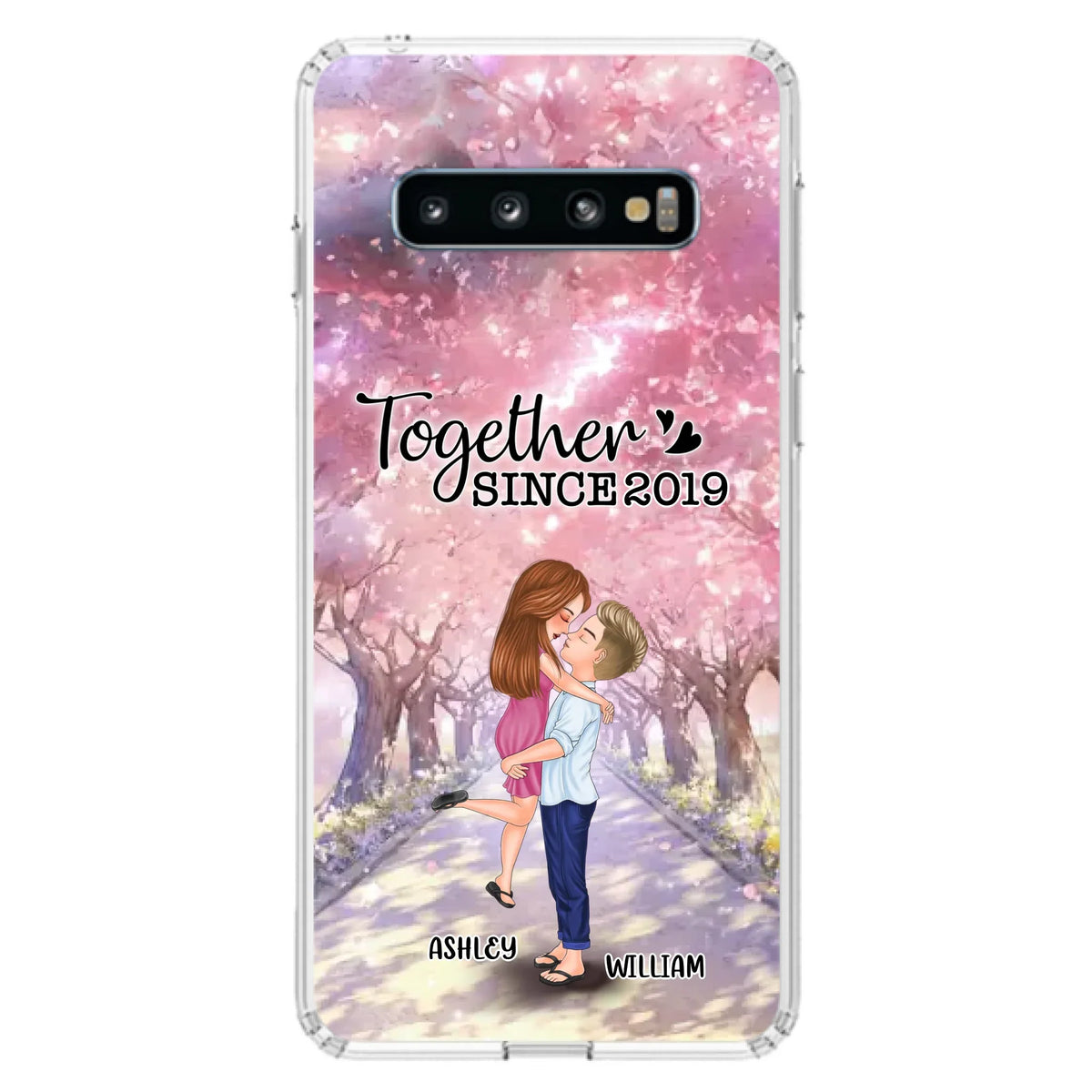 Personalized Couple Phone Case - Wedding/Anniversary Gift Idea for Couple - Together Since 2019 - Case For iPhone/Samsung