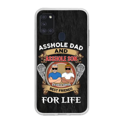 Custom Personalized Dad And Son Phone Case - Funny Gift Idea for Dad from Son - Asshole Dad And Asshole Son Best Friends For Life - Case for iPhone/Samsung
